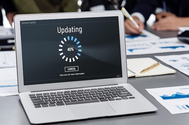 software update on computer for brisk version of device software