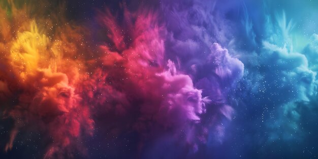 Spectrum Symphony Abstract Colorful Background with Spectrum Spectruminfused Abstract Colorful Background Ai Generated