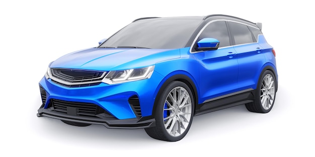 Sportsbil kompakt SUV 3D-render illustrasjon