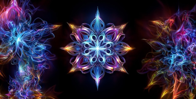 star of a light multi color graphic shape in hd wallpaper