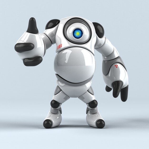 Stor robot – 3D-illustrasjon