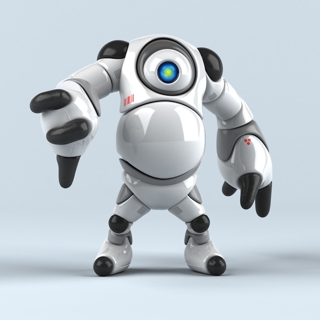 Stor robot – 3D-illustrasjon