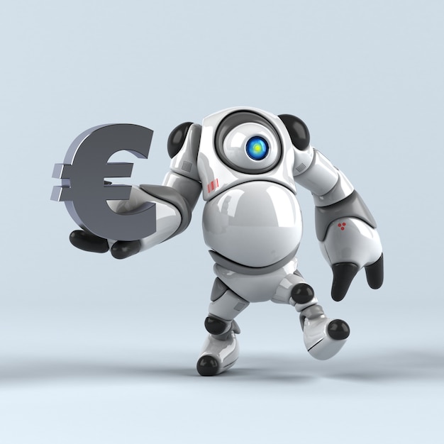 Stor robot – 3D-illustrasjon