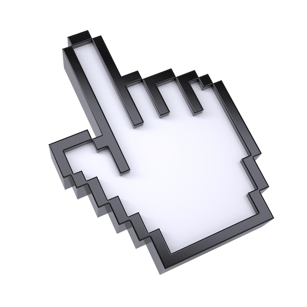 Stylized hand pointer