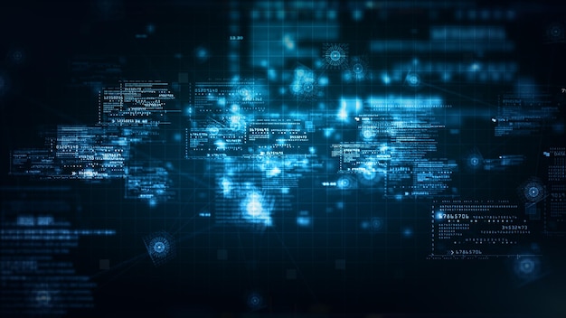 Technology Digital Big Data Connection Digital Cyberspace Digital Data Network