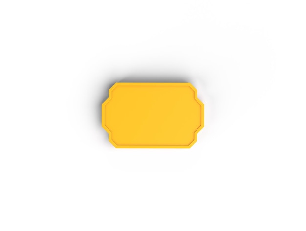 Text Frame Front View Isolated With Eid Themed Background
