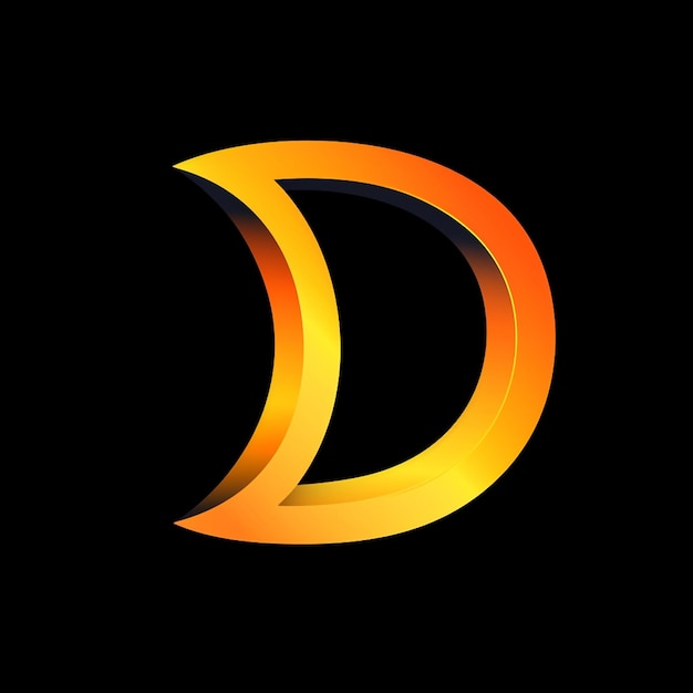 the letter d is in orange and orange