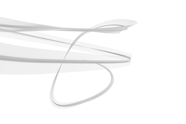 The transparent waving lines element backgrounds 3d rendering