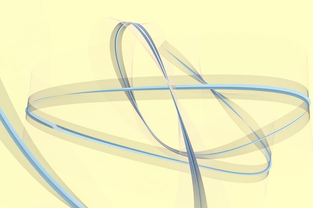 The transparent waving lines element backgrounds 3d rendering