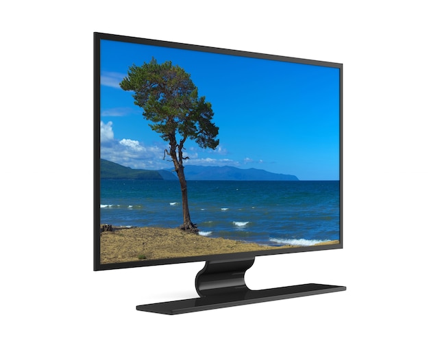 Tv on white. Isolated 3D illustration