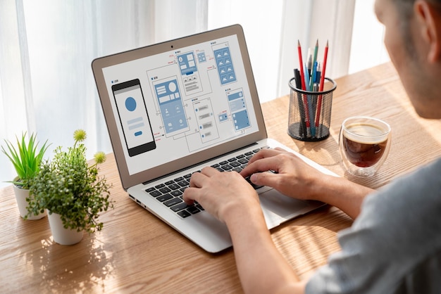 UX UI design process for modish mobile application and website