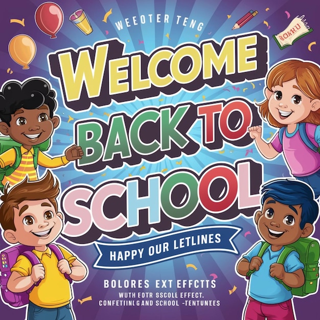 Vector background for back to school season