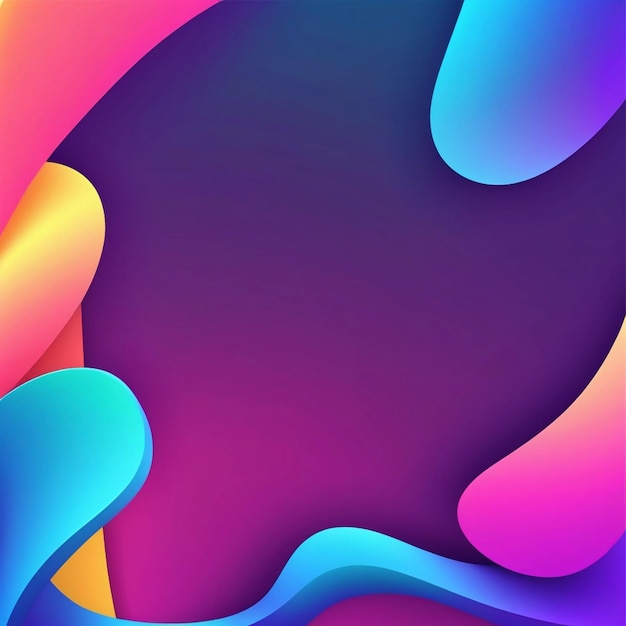 Vector gradient 3d abstract background