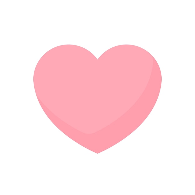 Vektor rødt hjerte vektor Valentinsdag-symbol eller konsept for sosiale medier-emotikoner