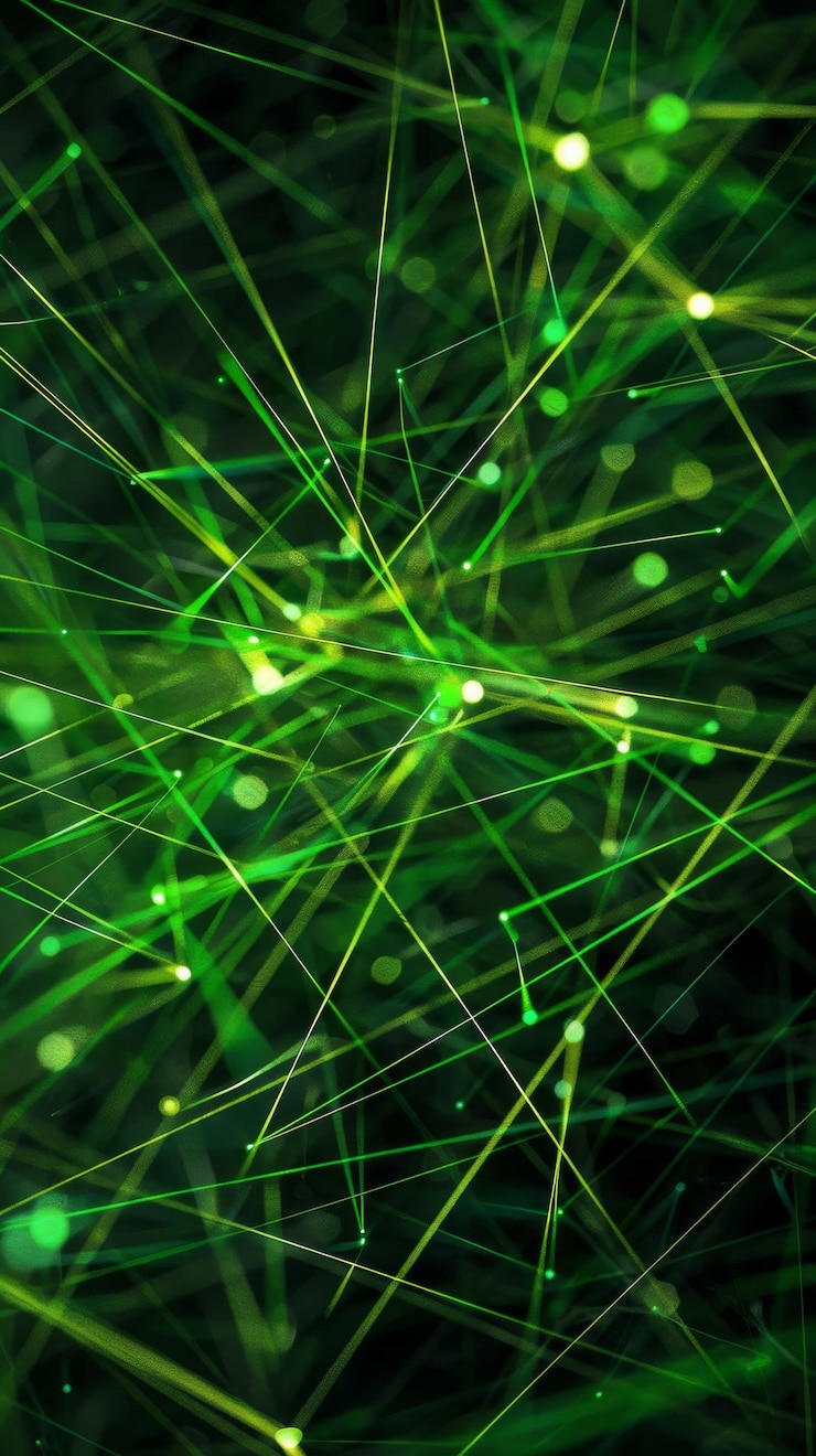 Foto vibrant background with bright green lines