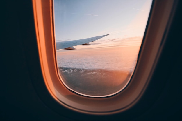 View of airplane window