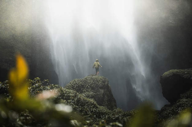 View of waterfall in Java, Indonesia