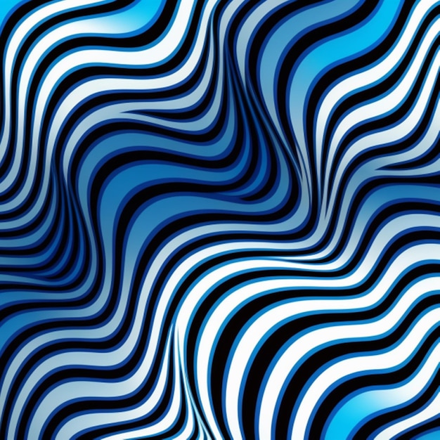 wave pattern, blue and white