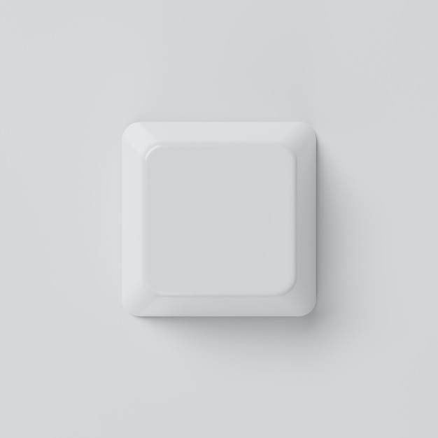 white empty keyboard button on background computer and object concept