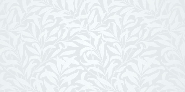 White Leaf Background