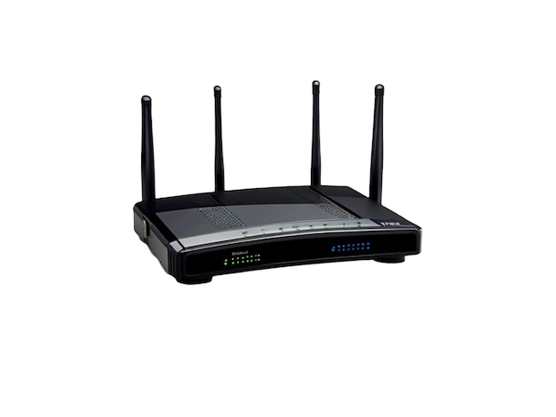 Wireless Network Router white background