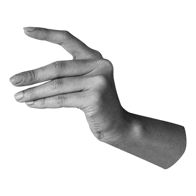 Womans hand png sticker body gesture image transparent background