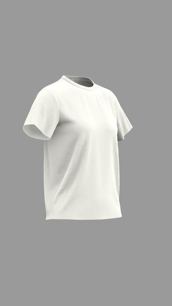 Womens White Short Sleeve T-Shirt