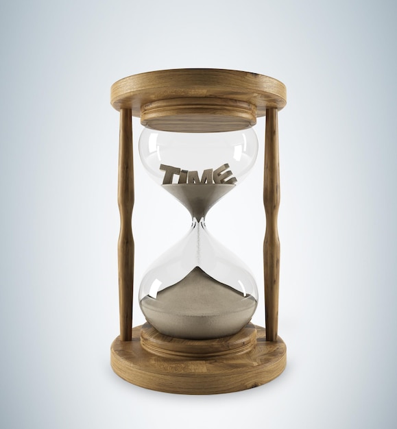 Wooden hour glass