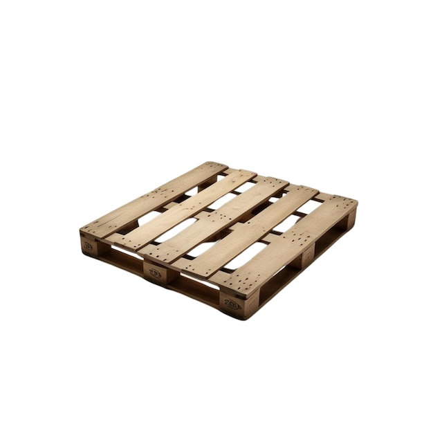 Wooden pallets isolated on white background