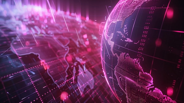 world futuristic high tech corporate business technology background