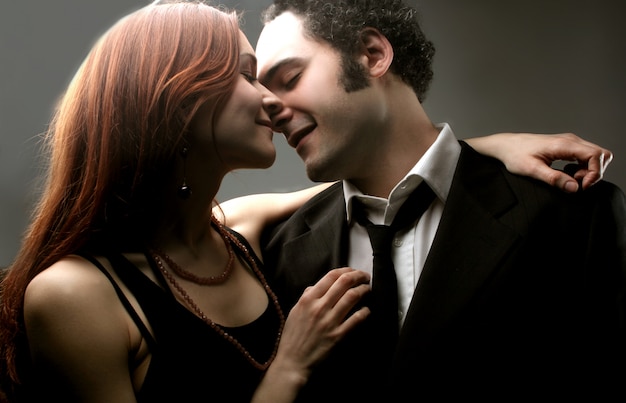 young couple in intimacy