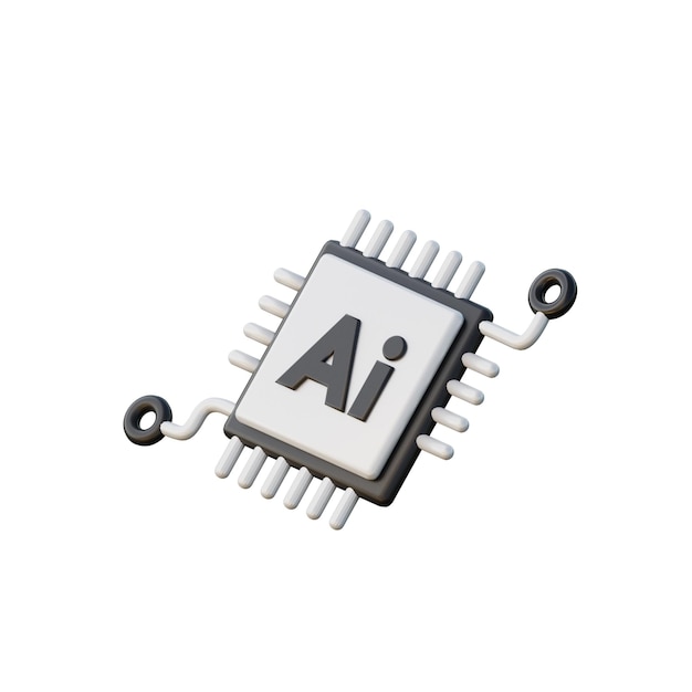 3D Artificial Intelligence Illustration