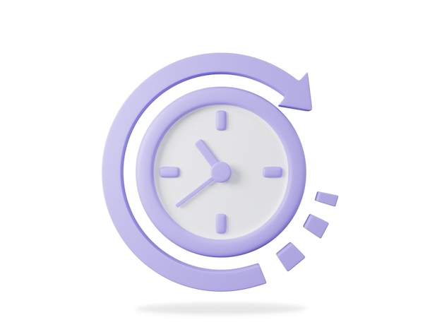 3d clock 24 hours watch with arrow or time management and deadline delivery or service 24 hours