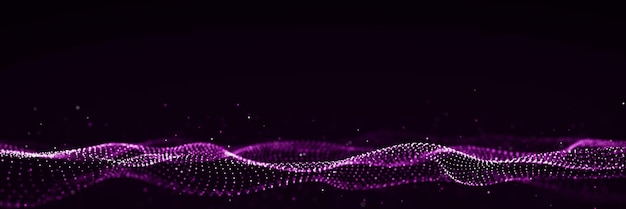 3d digital wave technology wave flow digital structure cyber technology background 3d rendering