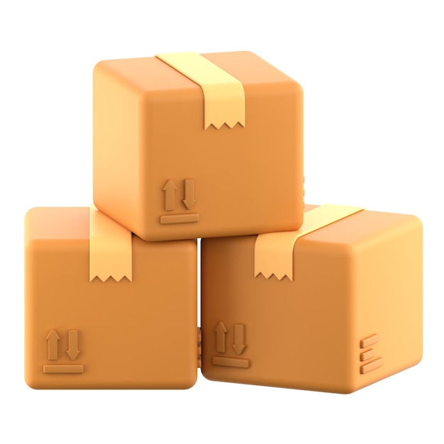 3d icon Packages 3d illustration 3d element 3d rendering Graphic Elements design element