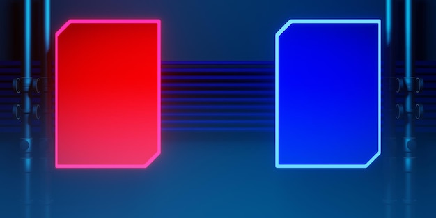 3d illustration rendering of futuristic cyberpunk city gaming wallpaper scifi background a esports gamer banner sign of neon glow technology and network