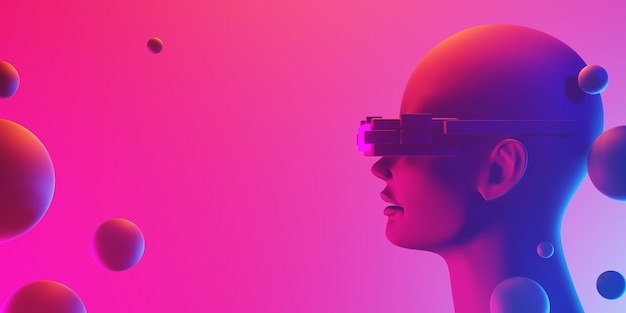 3d illustration rendering of futuristic cyberpunk city gaming wallpaper scifi background a esports gamer vs banner sign of neon glow versus player challenge