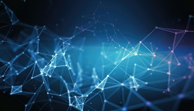 3d modern data technology background with plexus design