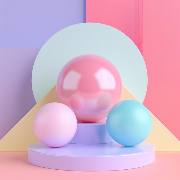 3d pride month product podium background