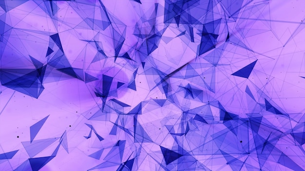 3D rendering abstract background on the basis of Plexus