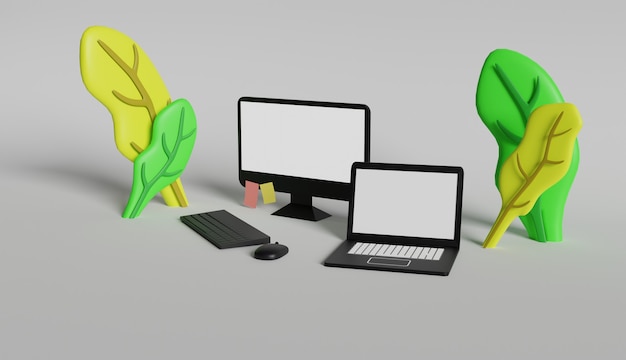 3D-rendering af arbejdsområde