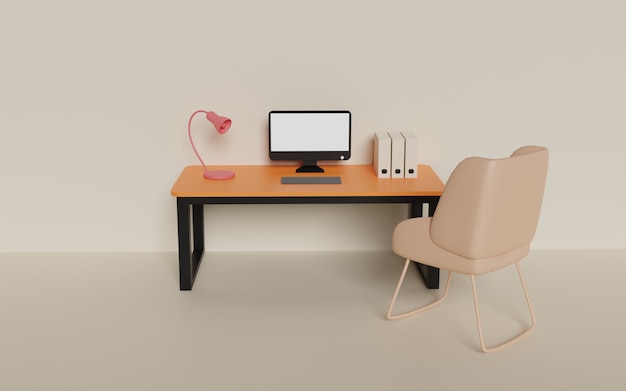 3D-rendering af arbejdsområde