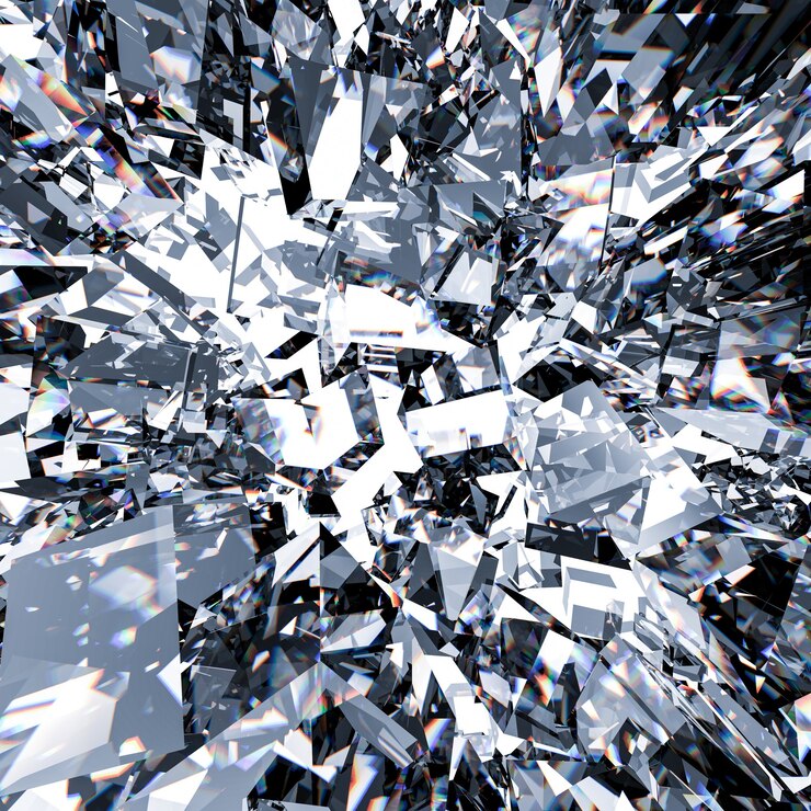 Bild 3d rendering broken glass background