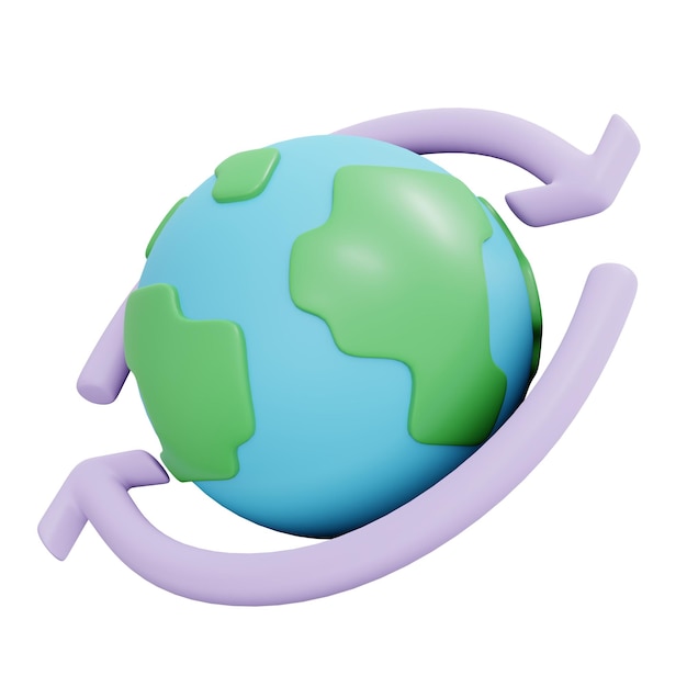3D Rendering icons of delivery business concept of worldwide shipping fast and secured isolated on white background 3D Render illustration cartoon style