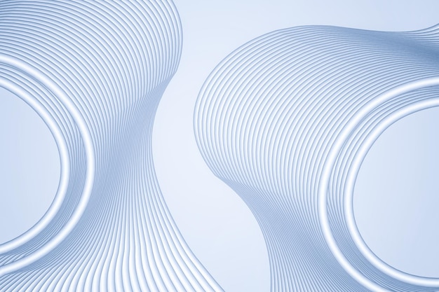 3D rendering of silver white beautiful line texture texture background