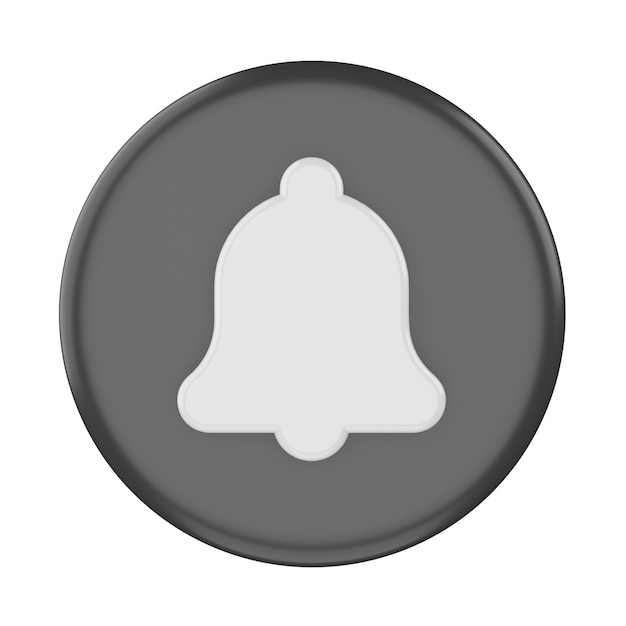 3D subscribe icon Subscribe button 3D element
