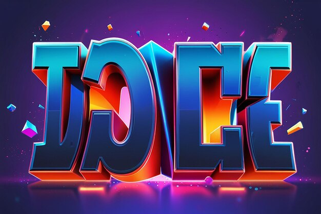 3D The Game Text Effect Editable Text Effect