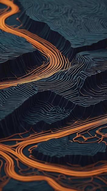 3d topographic map background concept geography concept topo contour map map background dynamic line