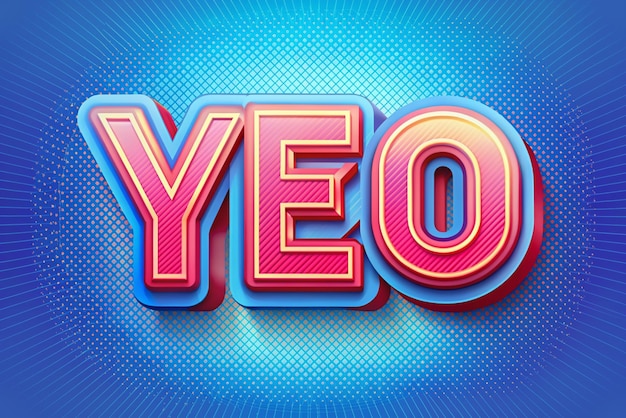 3D Yes and No illustration Lettering for banner poster and sticker concept with text Yes and No Trendy and modern vector in 3d style