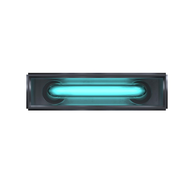 a 3d minus symbol neon illustration isolated on a white background
